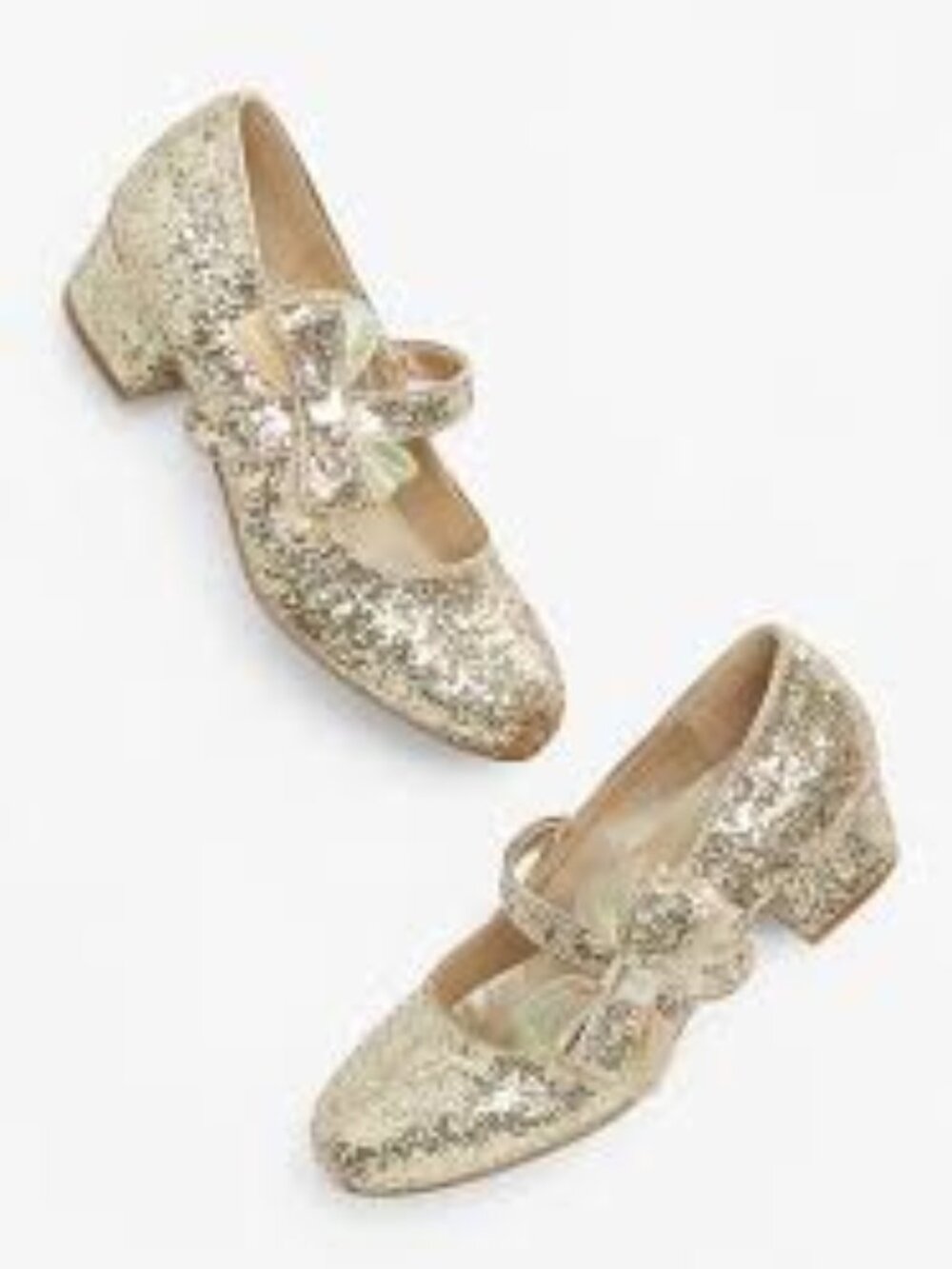 NEW Mia Kids Glitter Sparkle Bow Slip On Mary Jane Low High Heels Fancy Shoes 13
